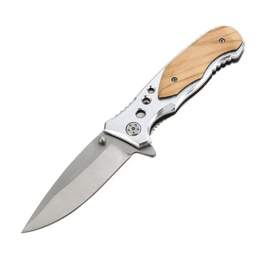 Silver Blade Stainless Steel Folding Knife
