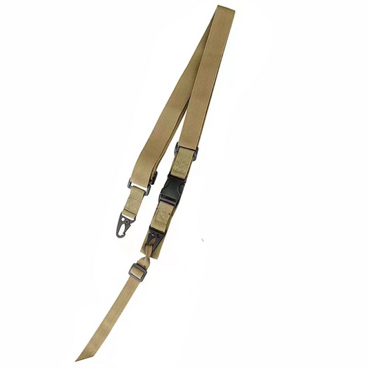 Single Point Khaki Buckled Gun Sling