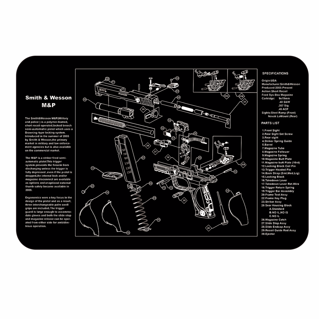 Smith And Wesson M&P Gun Cleaning Mat