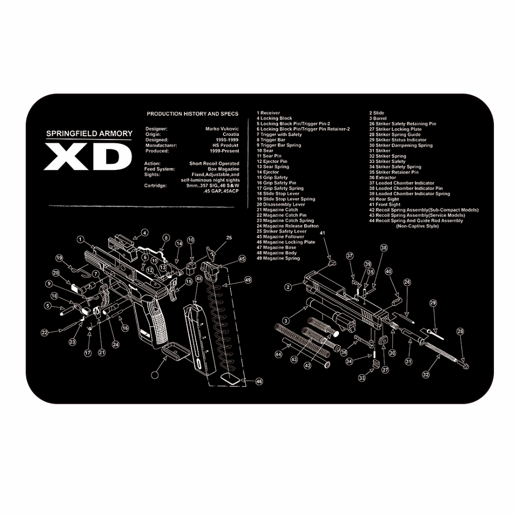 Springfield Armory XD Gun Cleaning Mat