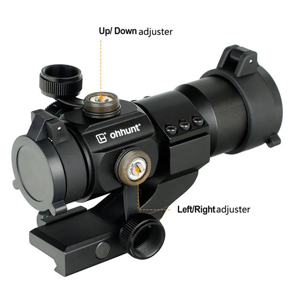 OhHunt 1x30 Red Dot Reflex Sight with Offset Picatinny Mount