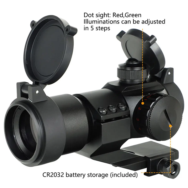 OhHunt 1x30 Red Dot Reflex Sight with Offset Picatinny Mount