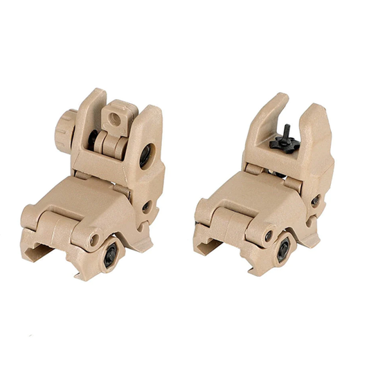 OhHunt Flip-Up Front and Rear Sights - Tan