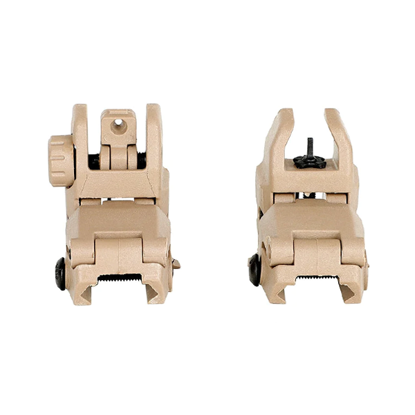 OhHunt Flip-Up Front and Rear Sights - Tan