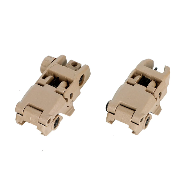 OhHunt Flip-Up Front and Rear Sights - Tan